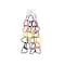 6ft. Rainbow Heart Garland by Celebrate It™